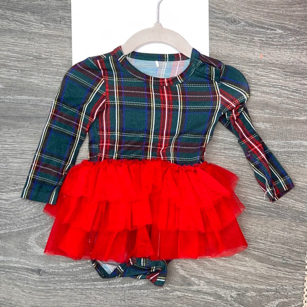 Tulle skirted romper